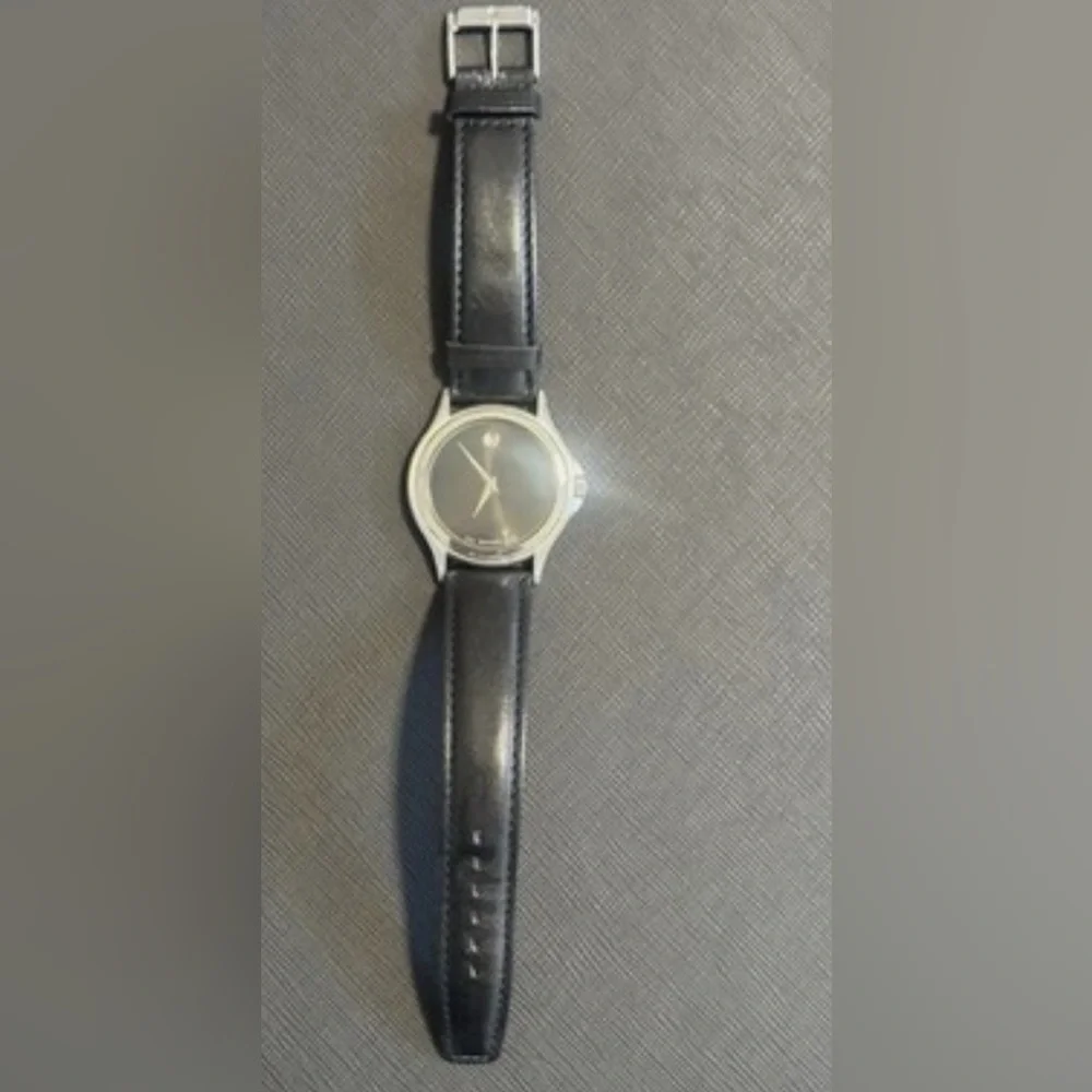 Movado Museum Watch Leather Strap